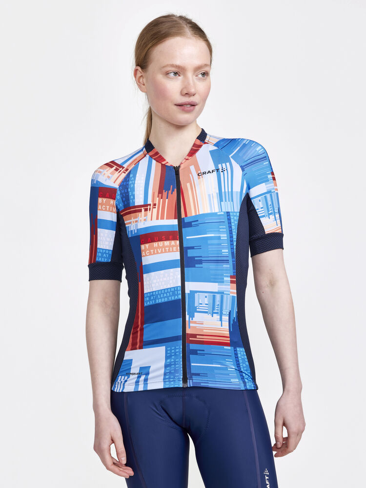 Craft Adv Endur Graphic Jersey W - Blaze/ Multi (retail) [396007] / XS