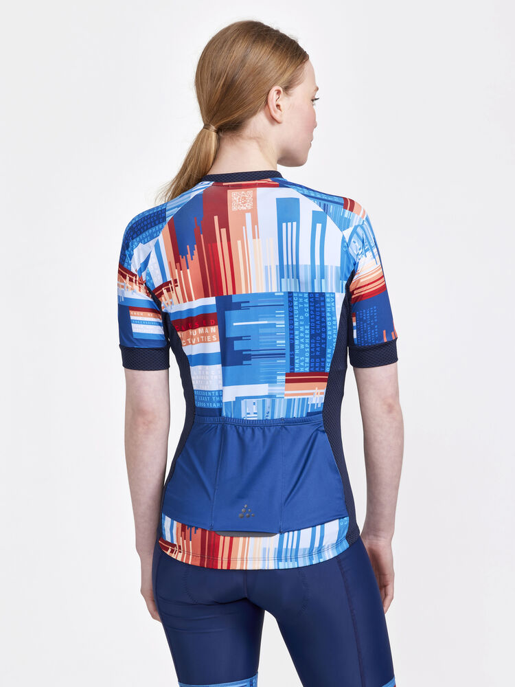 Craft Adv Endur Graphic Jersey W - Blaze/ Multi (retail) [396007] / XS