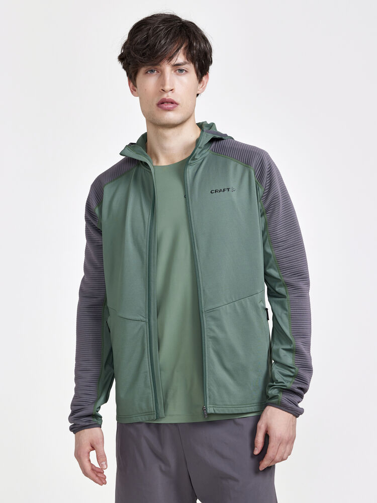 Craft ADV HiT Zip Hoodie M - Moss-Granite [687985] / XS