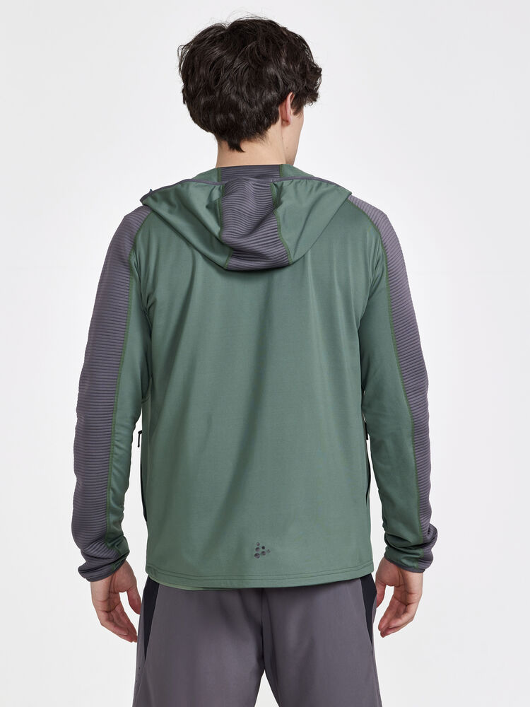 Craft ADV HiT Zip Hoodie M - Moss-Granite [687985] / XS