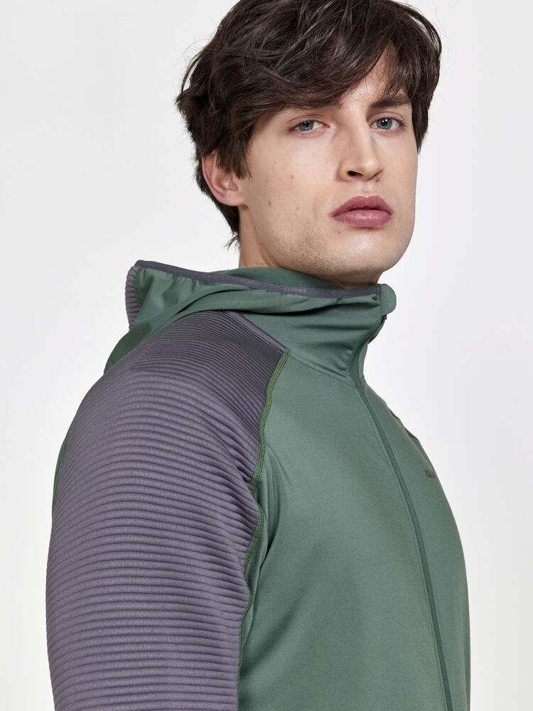 Craft ADV HiT Zip Hoodie M - Moss-Granite [687985] / XS