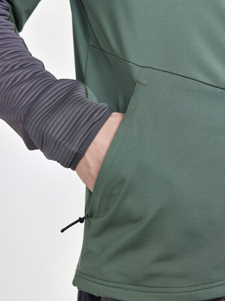 Craft ADV HiT Zip Hoodie M - Moss-Granite [687985] / XS