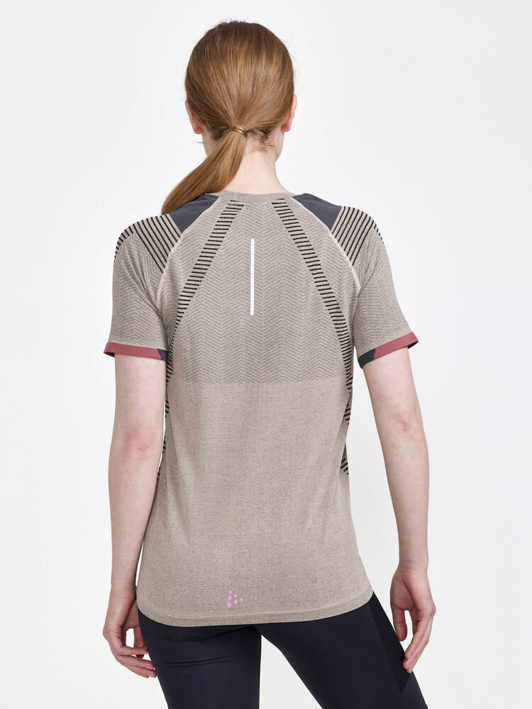 Craft PRO Trail Fuseknit SS Tee W - Ecru-Arrosa [211731] / XS