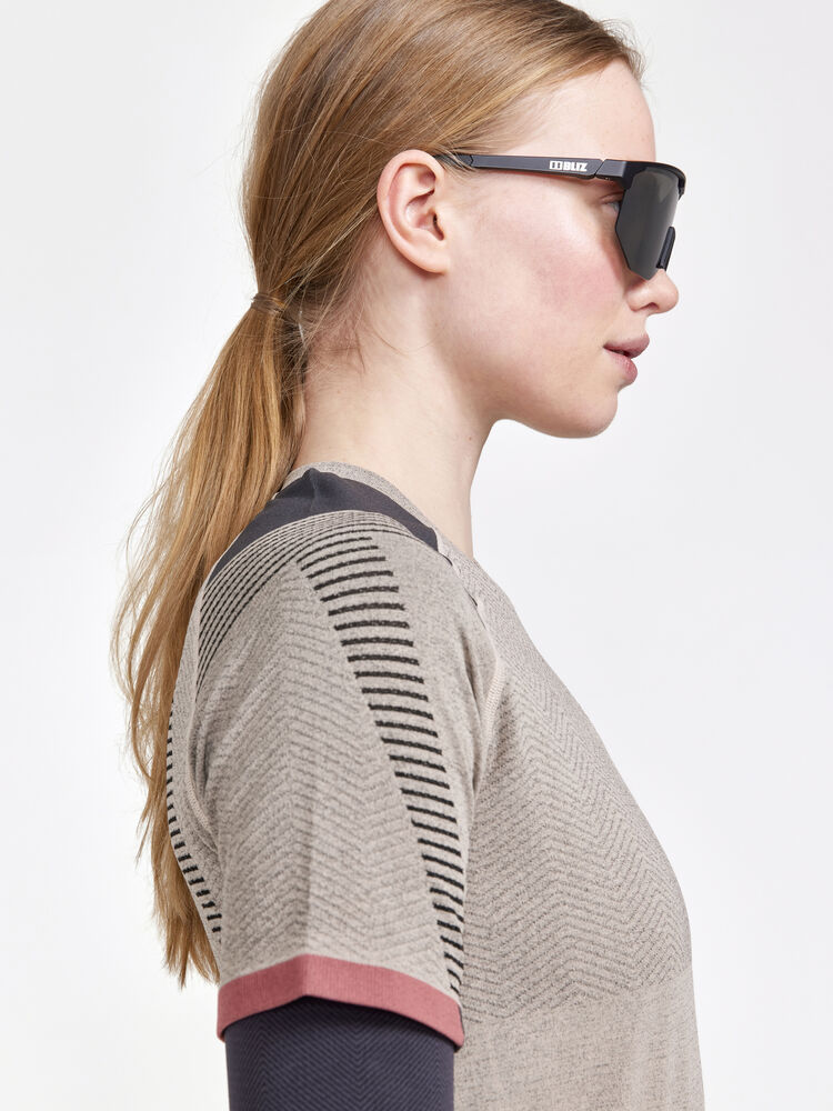 Craft PRO Trail Fuseknit SS Tee W - Ecru-Arrosa [211731] / XS