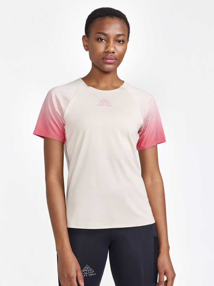 Craft PRO Trail SS Tee W - Ecru-Multi [211007] / XS
