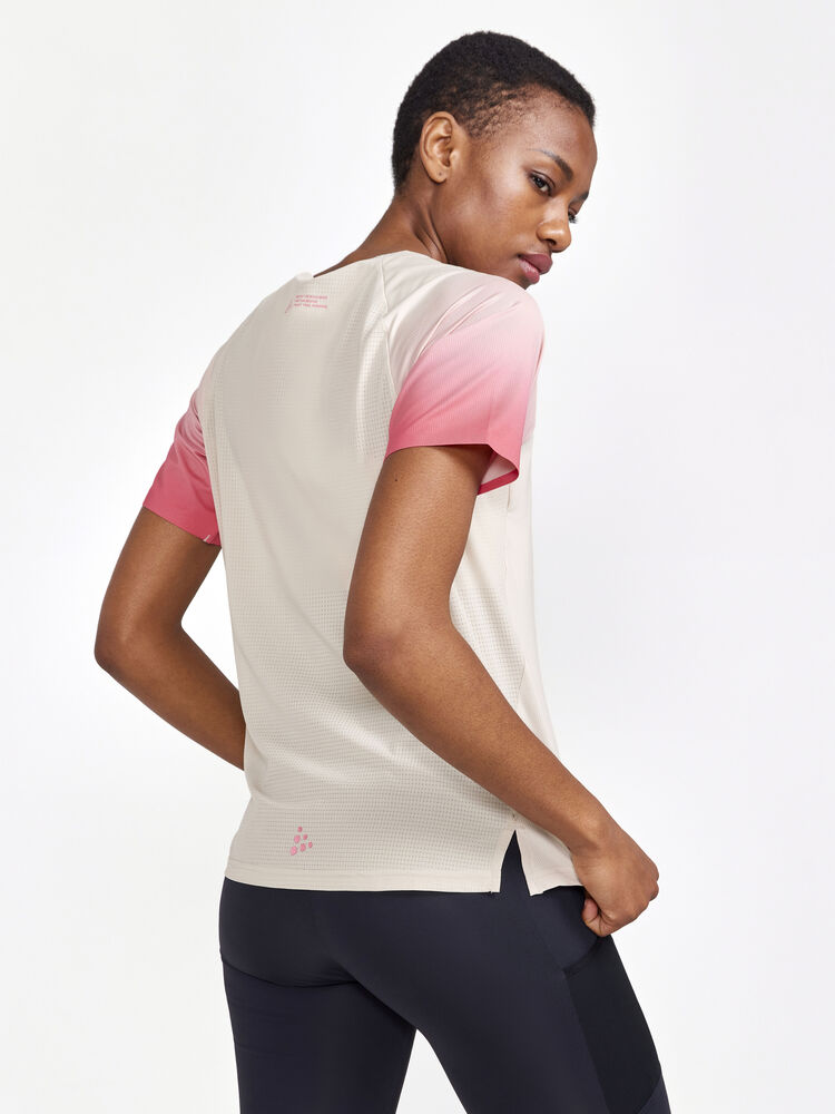 Craft PRO Trail SS Tee W - Ecru-Multi [211007] / XS