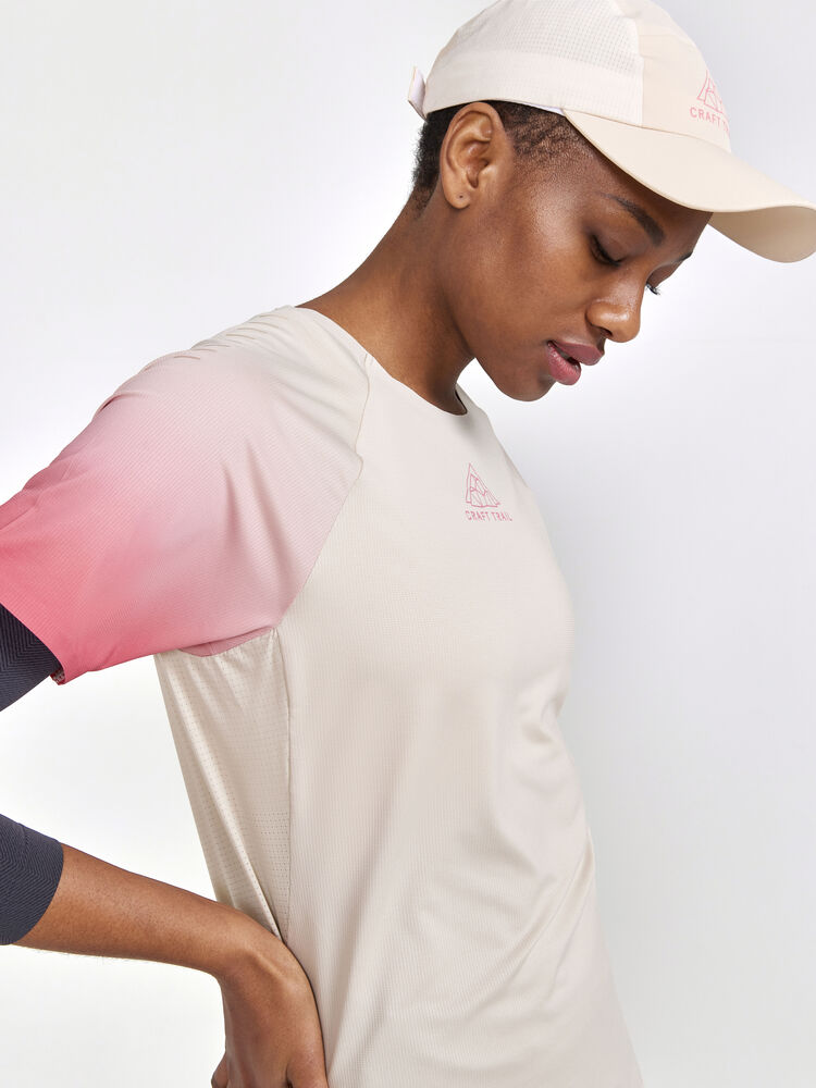 Craft PRO Trail SS Tee W - Ecru-Multi [211007] / XS