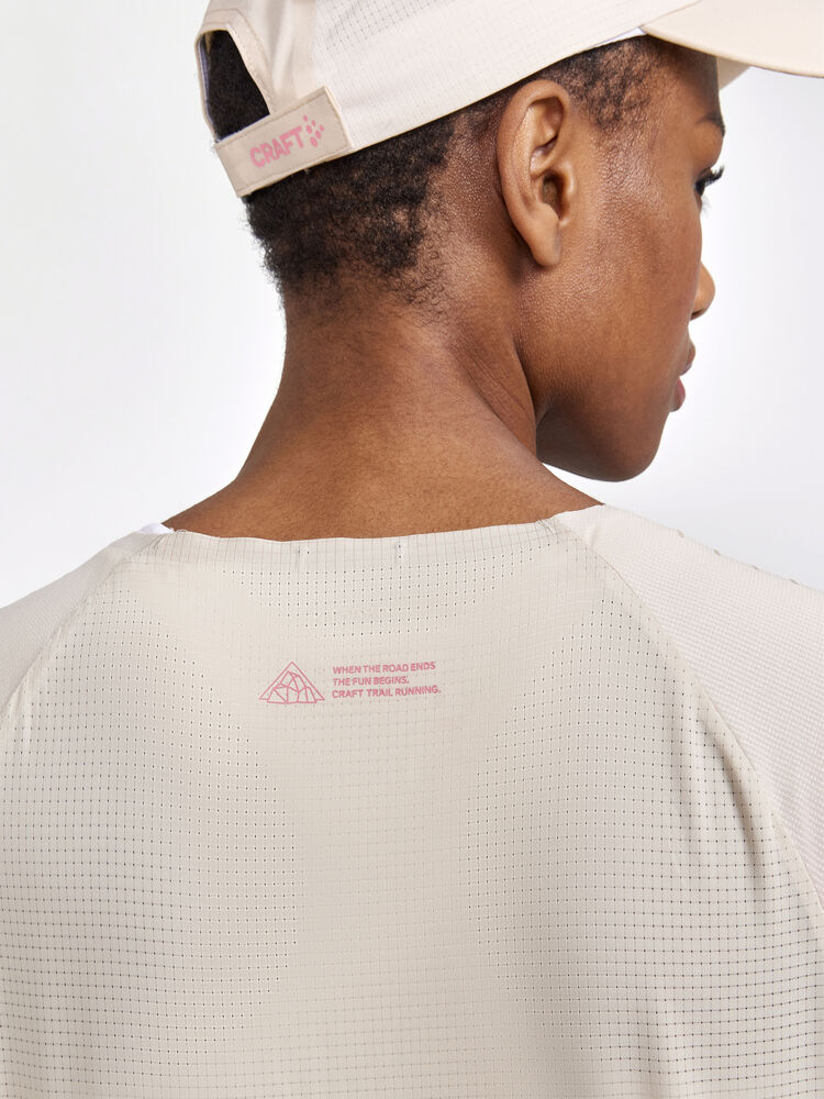 Craft PRO Trail SS Tee W - Ecru-Multi [211007] / XS