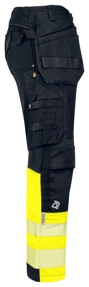 Projob 6525 BUKS EXTREME EN ISO 20471 KLASSE 1 - KEVLERFORSTÆRKNING PÅ KNÆ - Yellow/Black [11] / C44