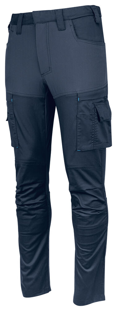 Projob 2552 BUKS MED STRETCHPANELER - Navy Check [58] / C44