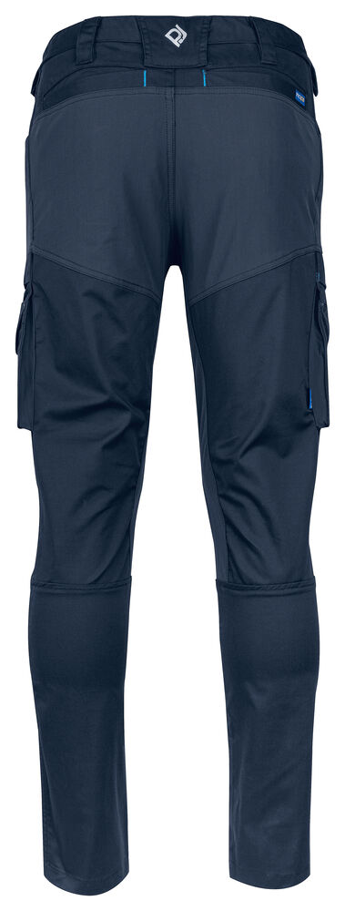 Projob 2552 BUKS MED STRETCHPANELER - Navy Check [58] / C44