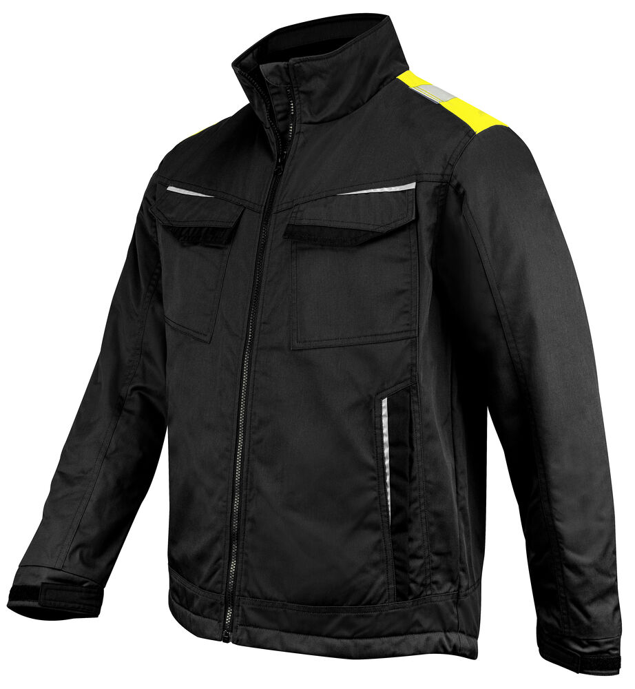 Projob 5428 SERVICEJAKKE, FORET - Black/Yellow [9910] / XS