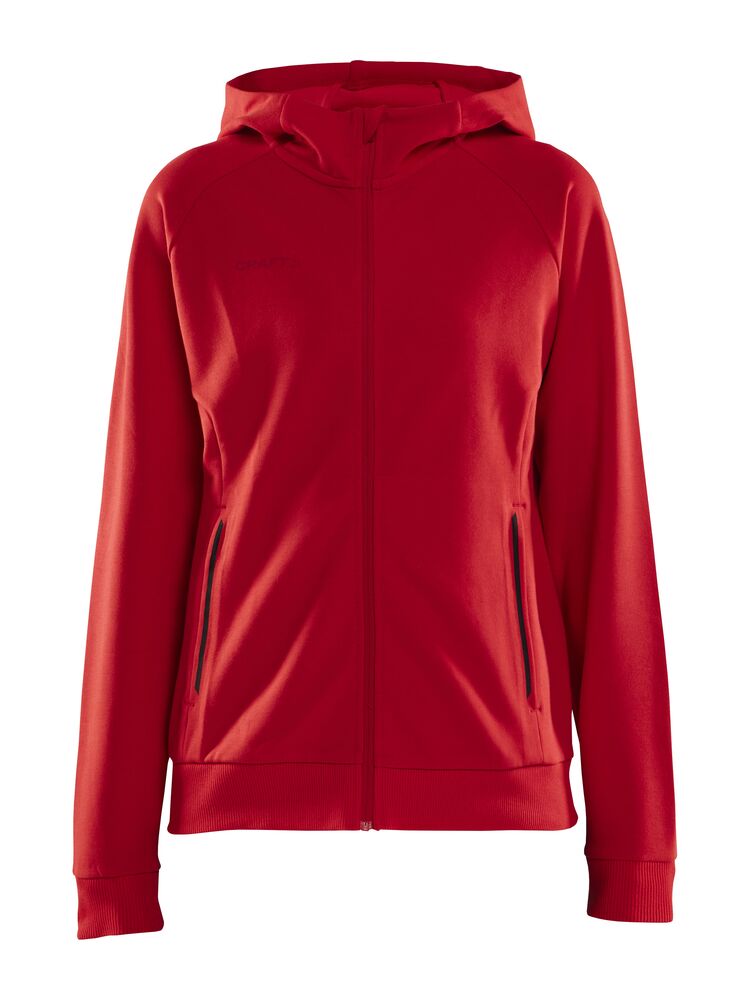 CORE Soul Full Zip Hood W från Craft i Bright red