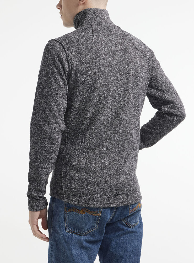 Craft ADV Explore Heavy Fleece Jacket M - BLACK MELANGE [998000] / S