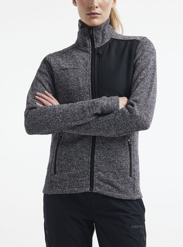 Craft ADV Explore Heavy Fleece Jacket W - BLACK MELANGE [998000] / XS