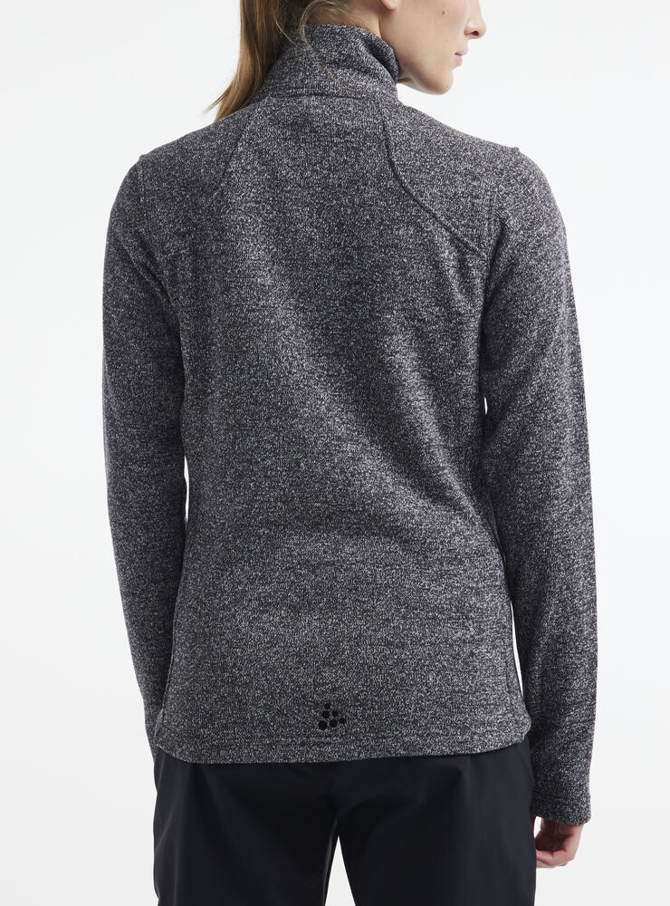 Craft ADV Explore Heavy Fleece Jacket W - BLACK MELANGE [998000] / XS
