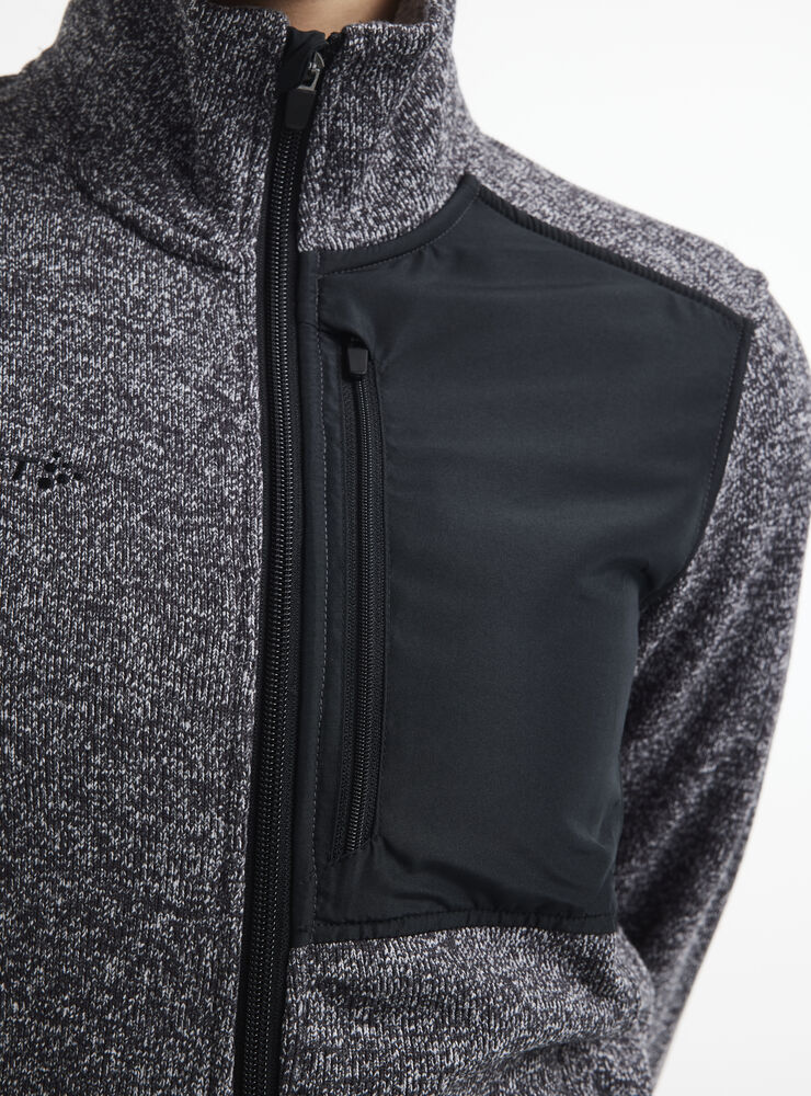 Craft ADV Explore Heavy Fleece Jacket W - BLACK MELANGE [998000] / XS