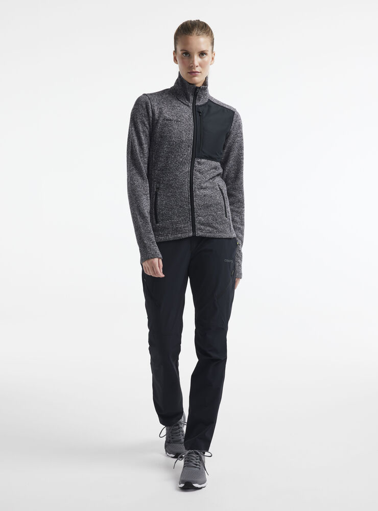 Craft ADV Explore Heavy Fleece Jacket W - BLACK MELANGE [998000] / XS