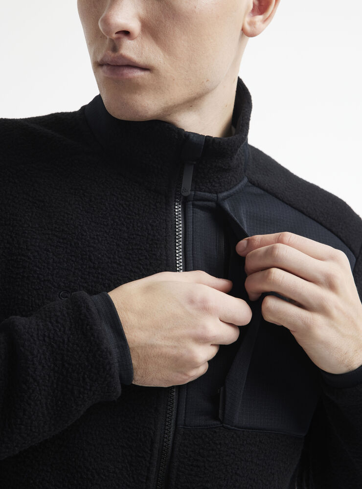 Craft ADV Explore Pile Fleece Jacket M - Black AW25 [999000] / S