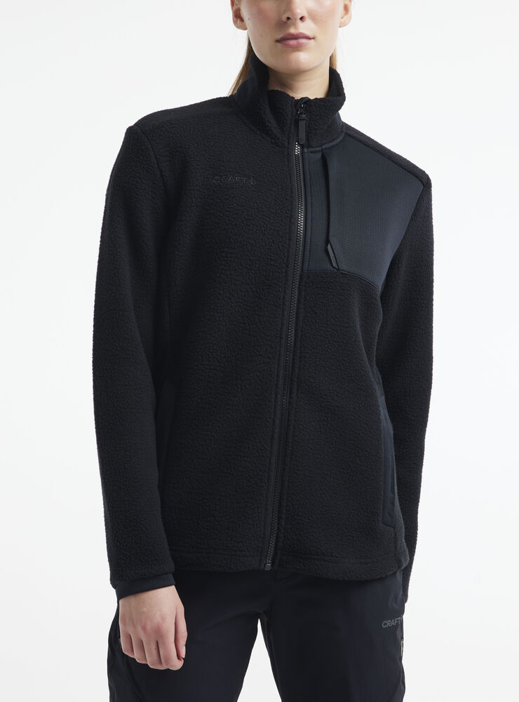 Craft ADV Explore Pile Fleece Jacket W - Black AW25 [999000] / XS