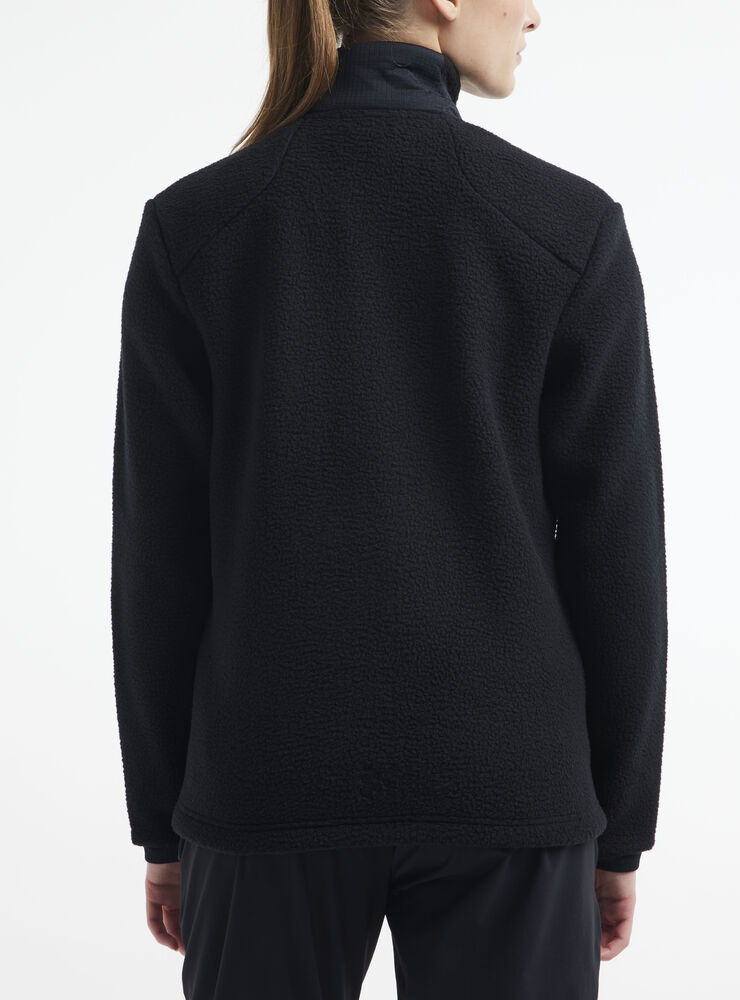 Craft ADV Explore Pile Fleece Jacket W - Black AW25 [999000] / XS