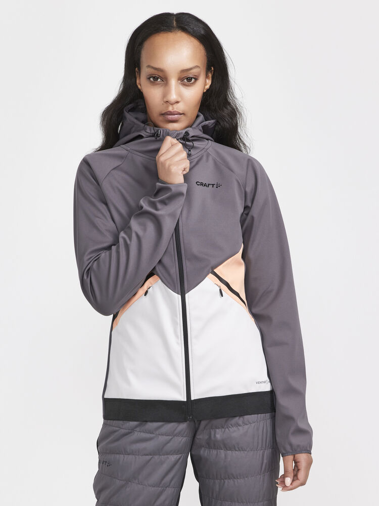 Craft Glide Hood Jacket W - GRANITE-ASH [985914] / XS