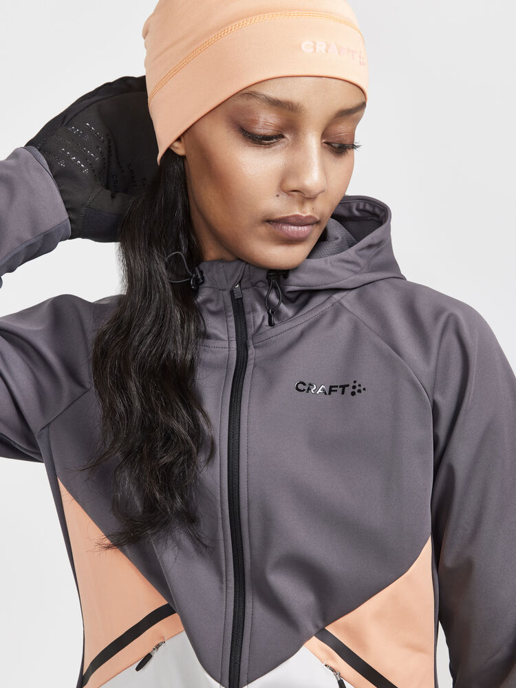Craft Glide Hood Jacket W - GRANITE-ASH [985914] / XS