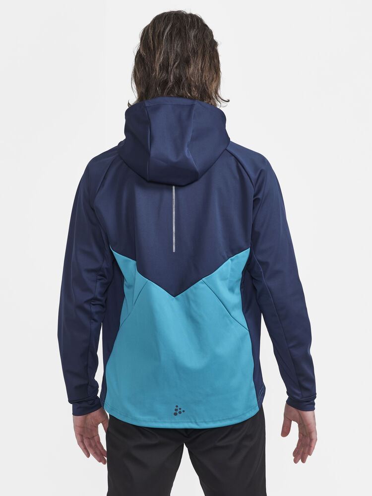 Craft Glide Hood Jacket M - Blaze-Deep Lake [396625] / XS