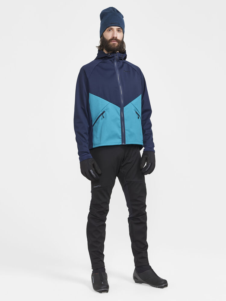 Craft Glide Hood Jacket M - Blaze-Deep Lake [396625] / XS