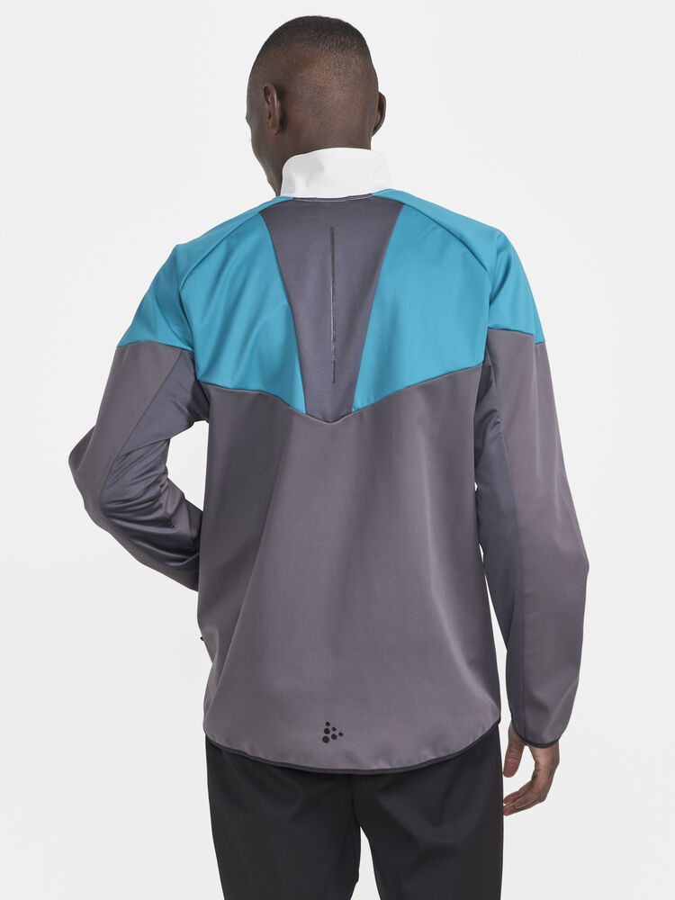 Craft Glide Block Jacket M - Ash-Deep Lake [914625] / XS