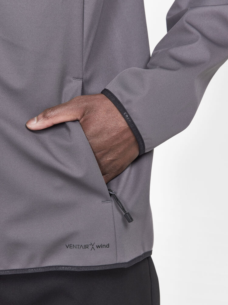 Craft Glide Block Jacket M - Ash-Deep Lake [914625] / XS