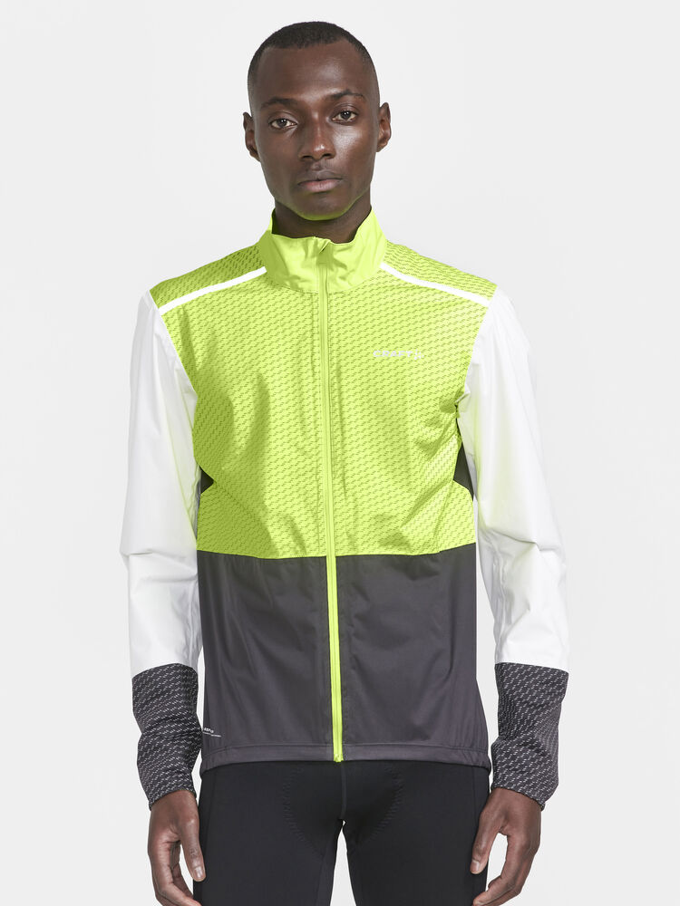 Craft Adv Bike Hydro Lumen Jacket M - FLUMINO-ASH WHITE [851895] / XS