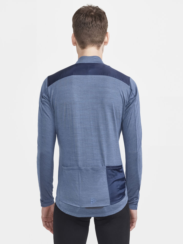 Craft Adv Bike SubZ Wool LS Jersey M - FLOW-BLAZE [362396] / XS