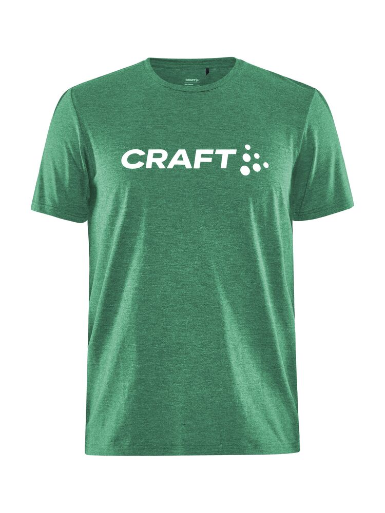 Community Logo SS Tee M från Craft i Team green melange