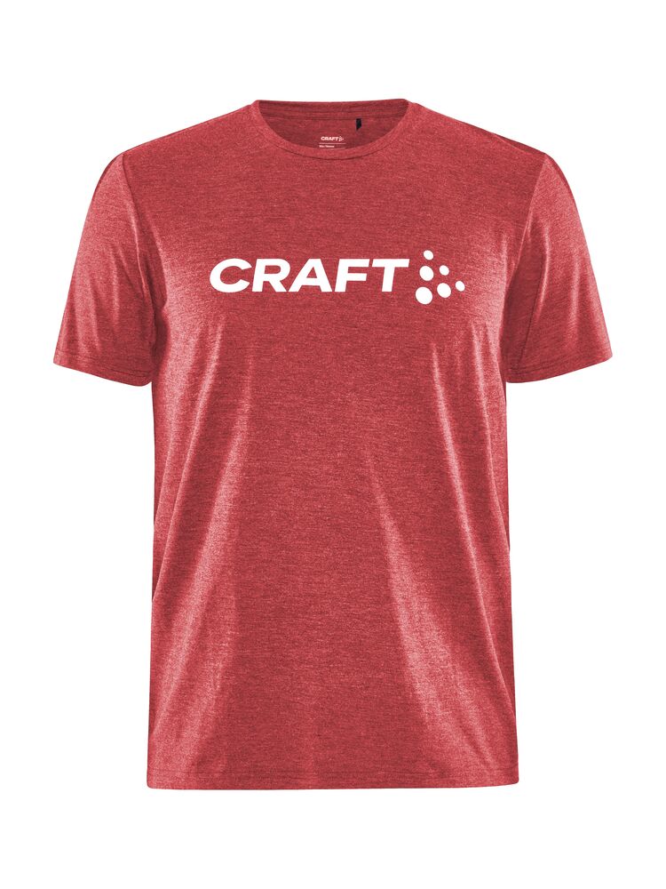 Community Logo SS Tee M från Craft i Bright red melange