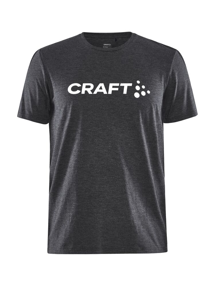 Craft Community Logo SS Tee M - Black Melange [999200] / XS