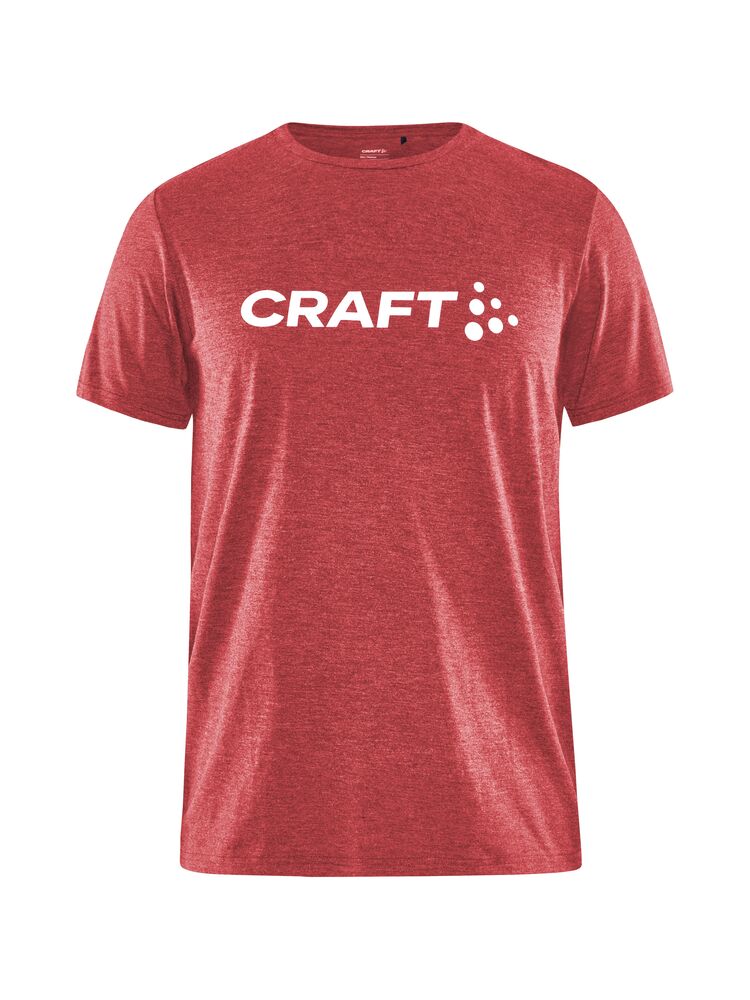 Community Logo SS Tee Jr från Craft i Bright red melange