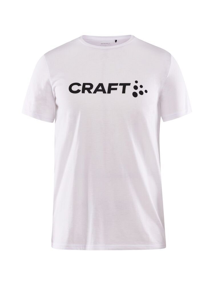Community Logo SS Tee Jr från Craft i White melange