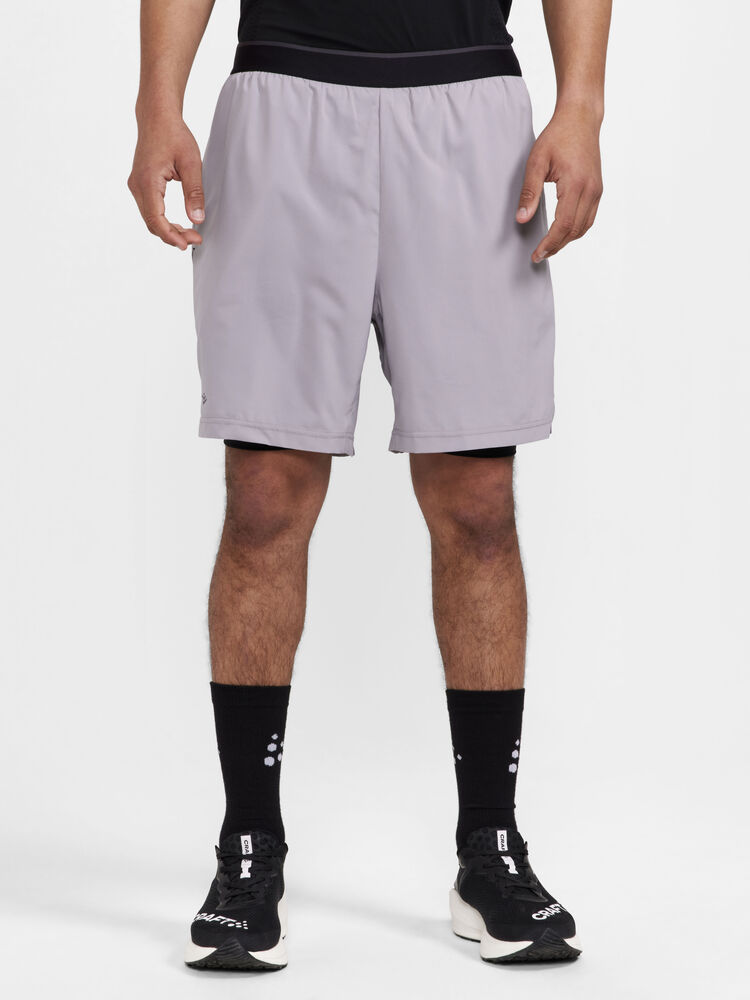 Craft ADV Essence Perforated 2-in-1 Stretch Shorts M - Rock [954000] / XS