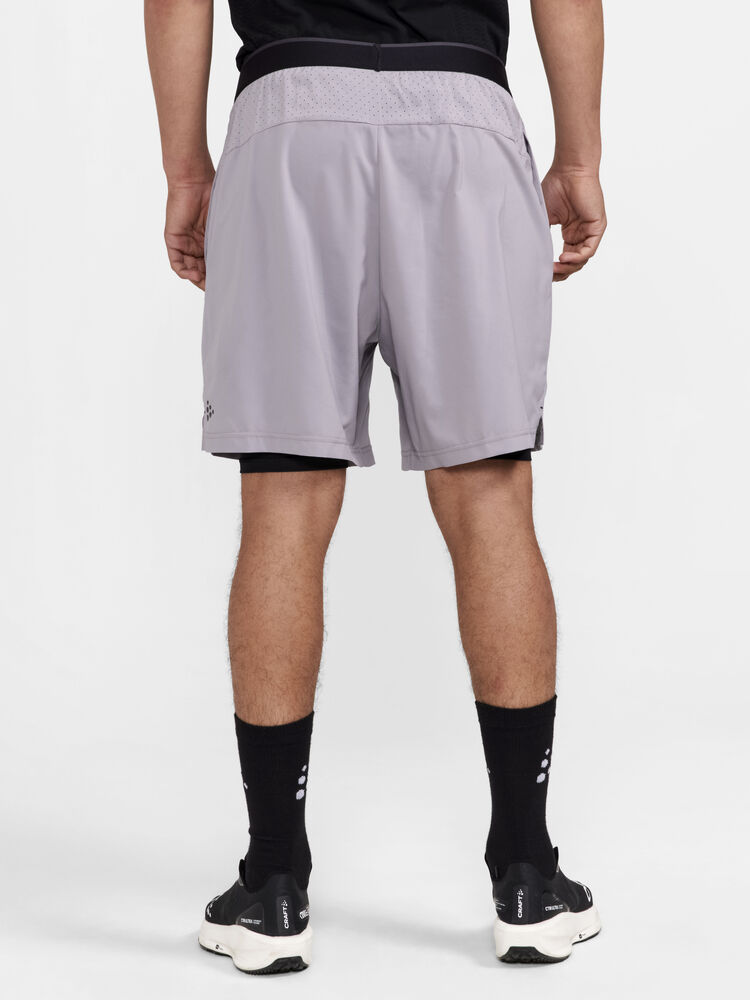Craft ADV Essence Perforated 2-in-1 Stretch Shorts M - Rock [954000] / XS