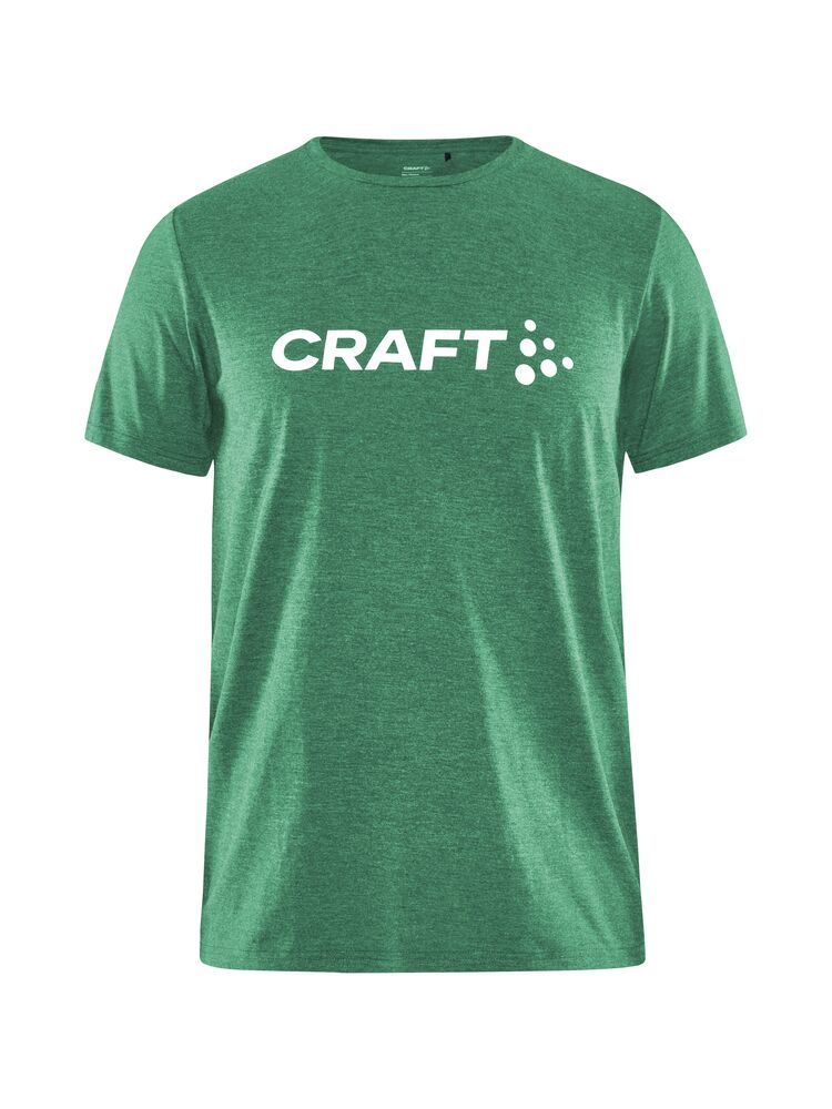 Community Logo SS Tee Jr från Craft i Team green melange