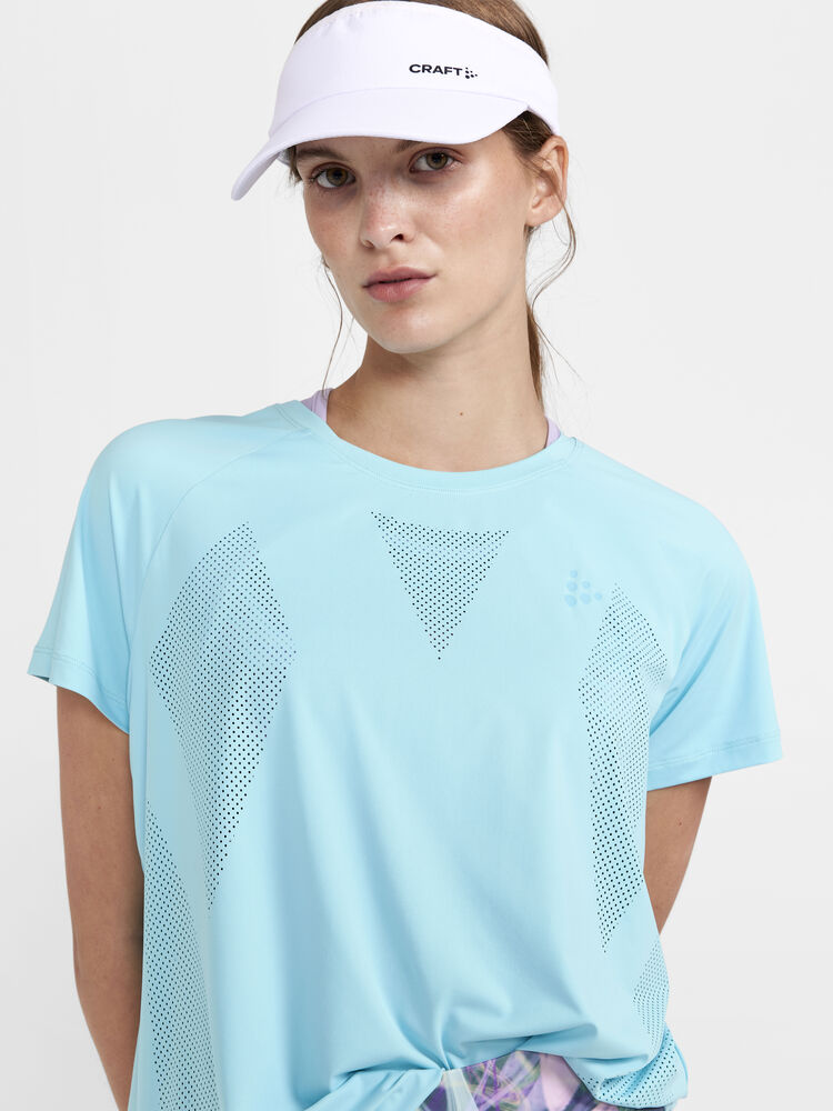 Craft ADV Tone Perforated Tee W - SEA [304000] / XS