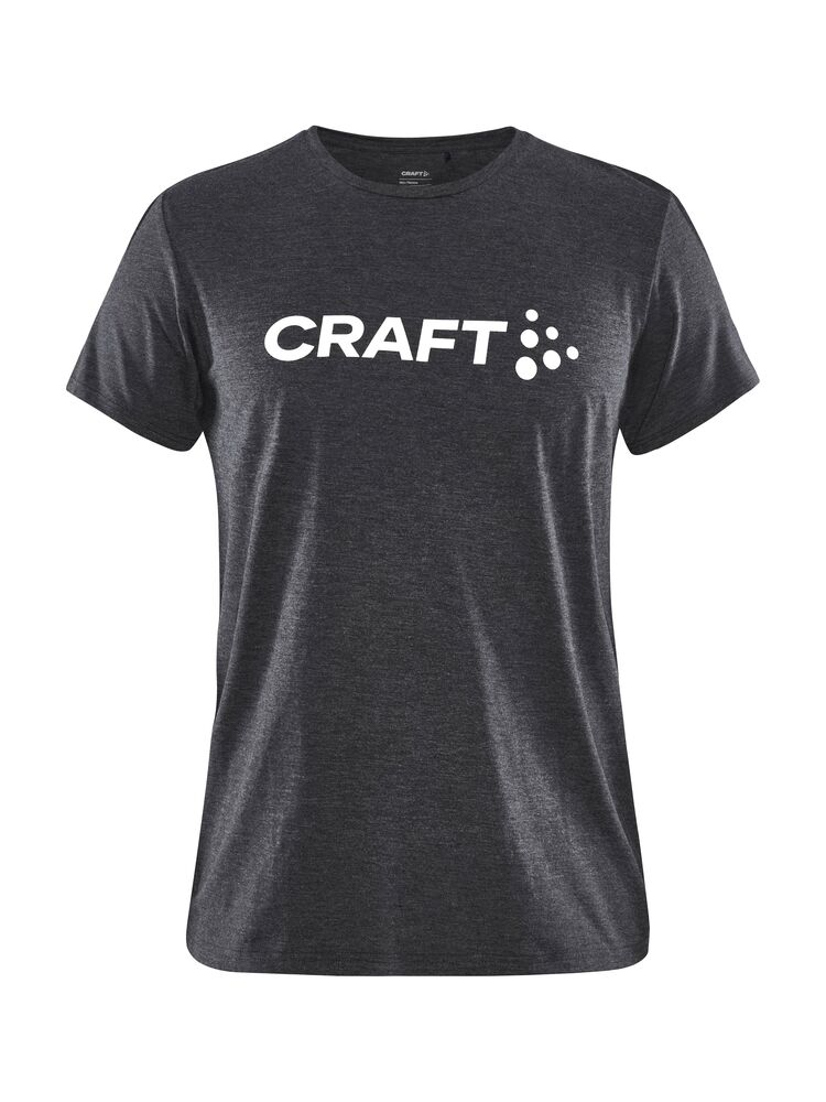 Craft Community Logo SS Tee W - Black Melange [999200] / XS