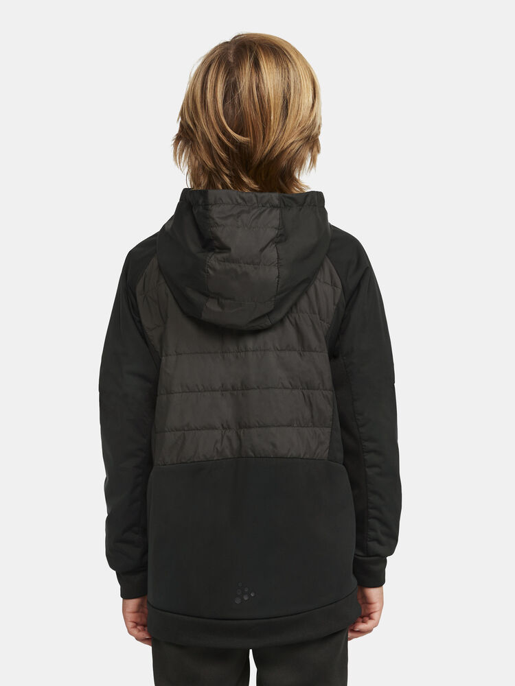 Craft ADV Insulate XC Hood Jacket Jr - BLACK-ALGAE [999632] / 134/140