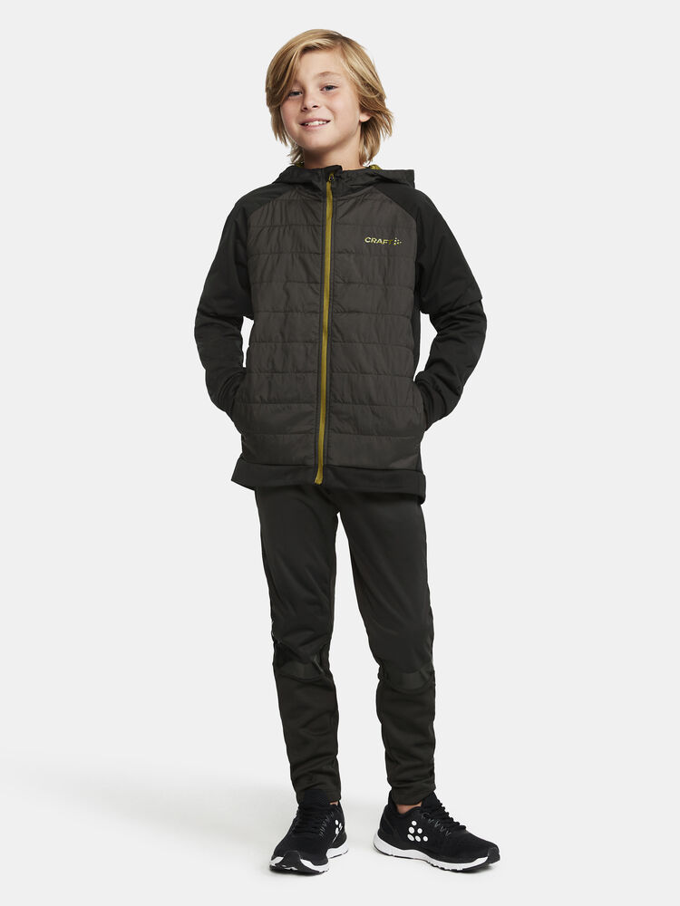 Craft ADV Insulate XC Hood Jacket Jr - BLACK-ALGAE [999632] / 134/140