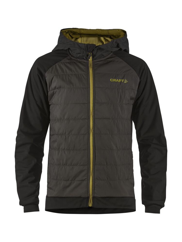 Craft ADV Insulate XC Hood Jacket Jr - BLACK-ALGAE [999632] / 134/140