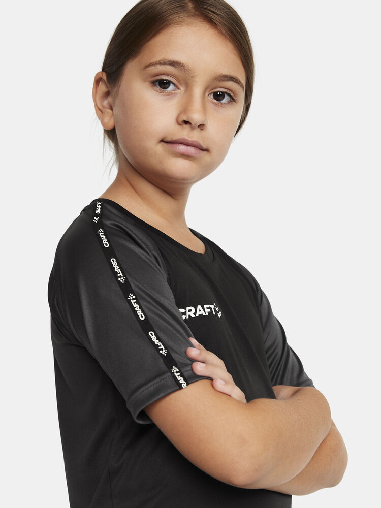 Craft Squad Go Contrast Jersey Jr - BLACK-GRANITE [999985] / 110/116