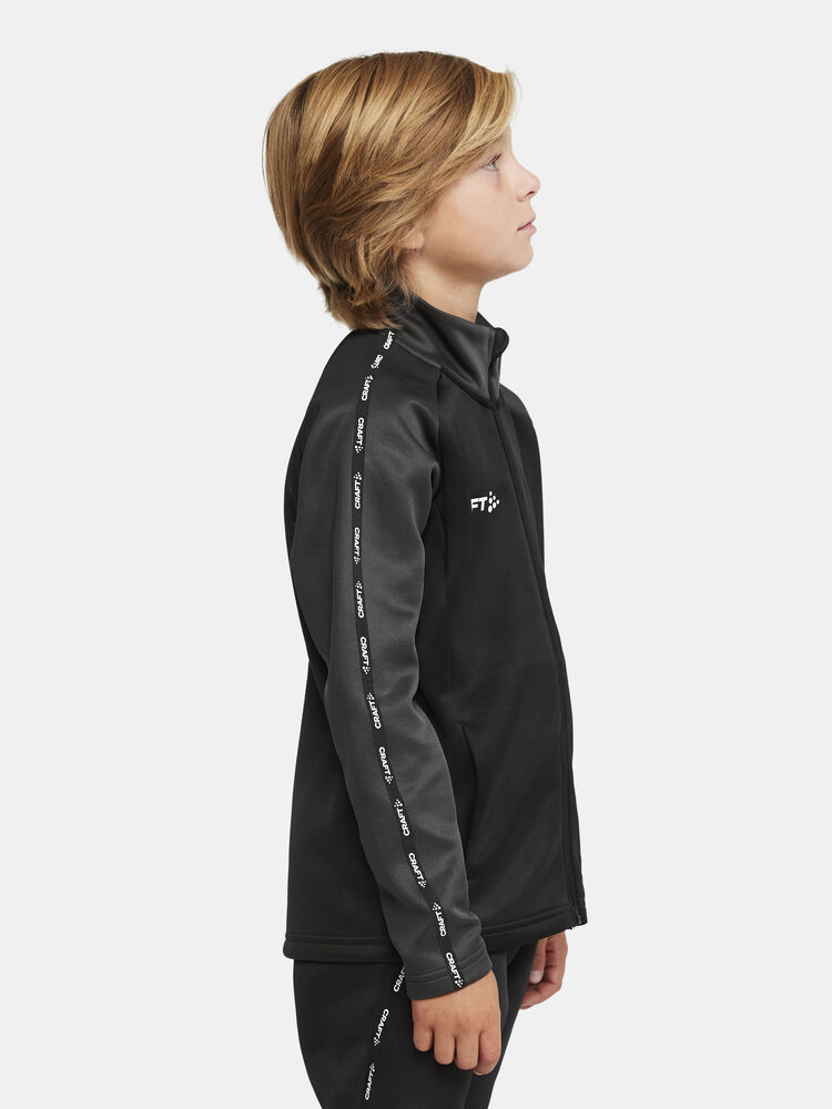 Craft Squad 2.0 Full Zip Jr - BLACK-GRANITE [999985] / 110/116