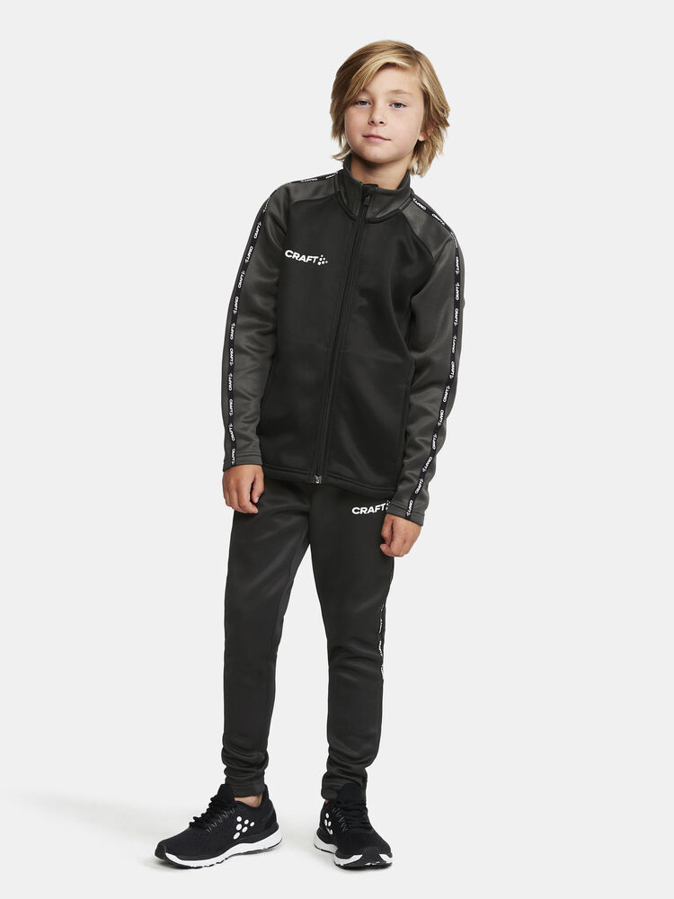 Craft Squad 2.0 Full Zip Jr - BLACK-GRANITE [999985] / 110/116