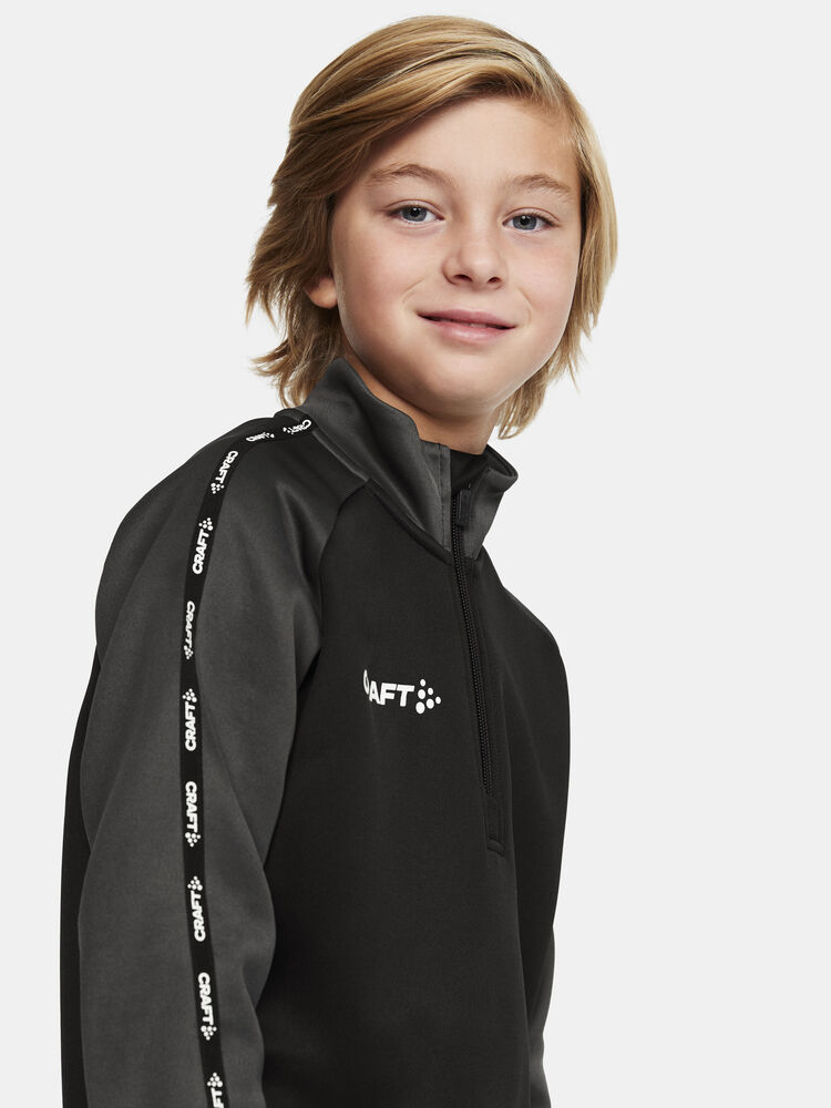 Craft Squad 2.0 Half Zip Jr - BLACK-GRANITE [999985] / 110/116